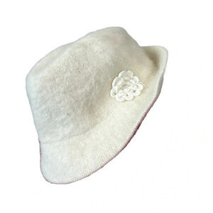 Angora/cotton women's  fedora hat